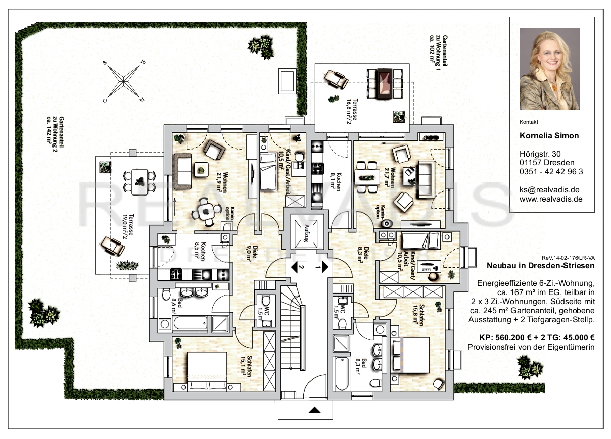 DD Striesen EG 167 m² Grundriss Neubau DD Striesen EG 167 m² Grundriss